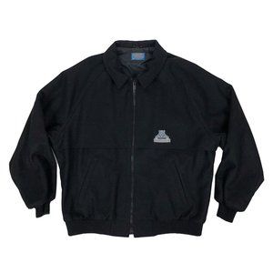 Vintage Pendleton Men’s Pure Virgin Wool Thinsulate Black Bomber Jacket Sz Large